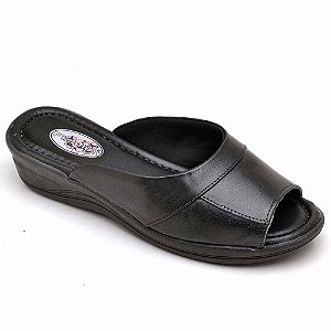 Tamanco Ortopédico Feminino Ana Bela Couro Gel Conforto Anti Stress Macio Rasteira Slide