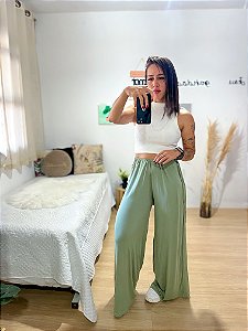 Calça pantalona regulavel
