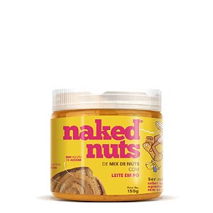 Naked nuts - Pasta de Mix de nuts - Sabor Leite em Pó - 150g