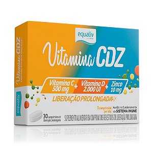 Vitamina CDZ 30 caps. - Vitamina C / Vitamína D / Zinco - Equaliv