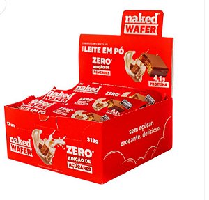 Naked Wafer - Chocolate ao Leite - 12 un.