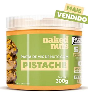 Pasta de Mix de Nuts com Pedaços de Pistache - Naked Nuts 300g.