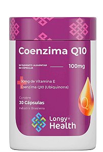 Coenzima Q10 100mg 30 cápsulas - Longy Health