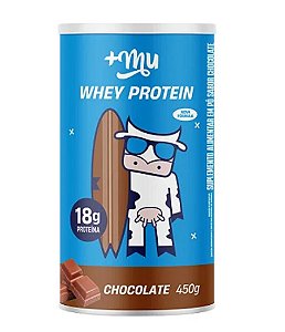 Whey Concentrado +Mu - Chocolate - Pote 450g