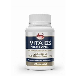 VITA D3 + C + ZINCO 60 CAPSULAS 1000MG