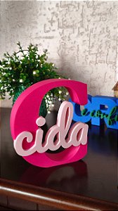 Nomes personalizados em 3D