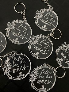Kit 50 Chaveiros Personalizados em Acrílico a Laser – Lembrancinhas