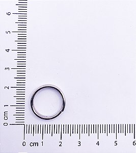 ARGOLA PARA CHAVEIRO 15MM FERRO 20 PEÇAS