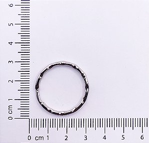 ARGOLA PARA CHAVEIRO TRABALHADA 23MM FERRO 20 PEÇAS