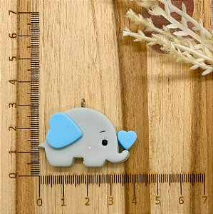 BISCUIT ELEFANTE CINZA COM AZUL