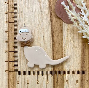 PINGENTE BISCUIT DINOSSAURO CARAMELO