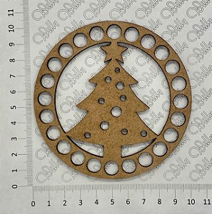 BASE MDF CORTE A LASER DECORATIVO PINHEIRO NATAL