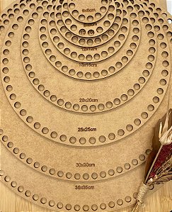 BASES MDF 3MM  REDONDA - CRÚ