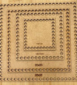 BASES MDF 3MM  QUADRADA- CRÚ