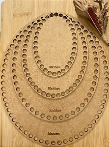 BASES MDF 3MM OVAL - CRÚ