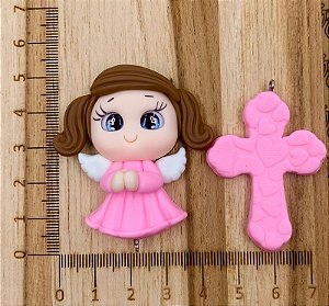 KIT BISCUIT ANJINHO ROSA CHICLETE LUXO
