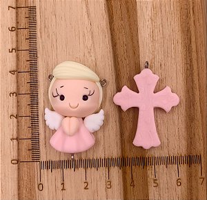 KIT BISCUIT ANJINHO ROSA CLARO CABELO LOIRO