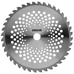 Faca 40 Dentes Duraline Furo 25mm Tamanho 255mm Espessura 2mm Com Redutor Para Furo 20mm