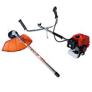 Roçadeira Profissional Bi-Partida Terra GRHB430 Á Gasolina 43cc 2T 1,7HP Com Lâmina 2 Pontas