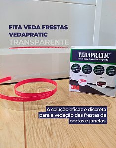 Veda Frestas 2,5 Cm de Altura Transparente