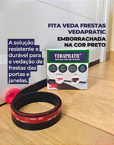 Veda Frestas 4,0 Cm de Altura Preto