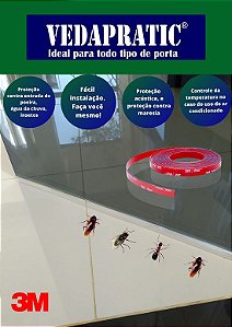 Veda Frestas 6,4 Cm de Altura Transparente