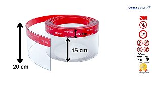 Veda Frestas 20 Cm de Altura Transparente