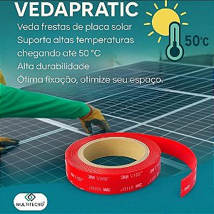 Vedação Para Placa Solar 2,5 Cm Transparente