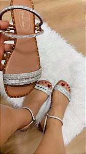 Rasteira Cristal Duo
