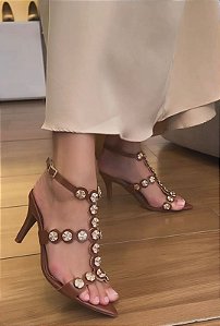 Sandália Diva Caramelo