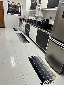 Conjunto de cozinha - Mesclado ( Branco,Cinza,Preto )