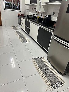 Conjunto de cozinha - Cru Mesclado com Preto