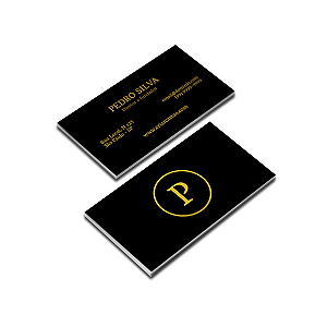 Cartão de Visita Fosco c/ Verniz Localizado 4x4 – 1000 unid | Gráfica Olinda