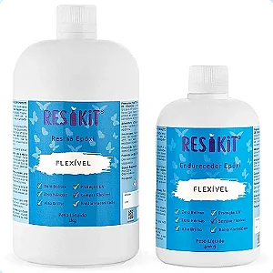 Kit Resina Epóxi Flexível com Endurecedor 3kg