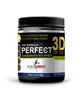 Pré Treino Concentrado Perfect 3d 200g- Sports Nutrition