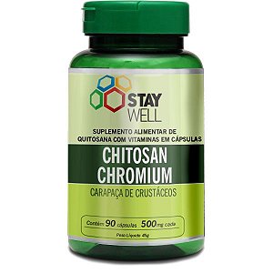 Chitosan Choromium  500mg - 90 Capsulas  - Stay Well