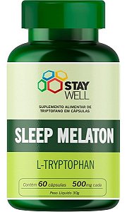 L-triptofano Sleep Melaton 500mg Stay Well - 60 Cápsulas