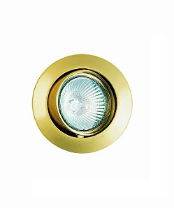 Spot Embutido Metal Dourado Redondo Direcionavel - Led 1Xgu10 (Não Incluso) Mirage