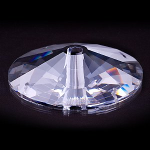 Bobech Cristal Asfour Egipicio Maciça Redonda 100mm furo central 26mm c/ 4 furos lat. cod.1038 -   unidades caixa