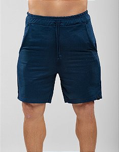BERMUDA MOLETOM MASCULINA AZUL MARINHO - ALPHY