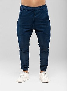 CALÇA MOLETOM MASCULINA MARINHO - ALPHY