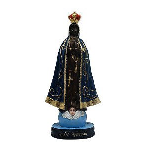 Imagem Nacional de Resina Nossa Senhora Aparecida 21cm