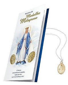 Medalha Milagrosa Alumínio Dourado Novena