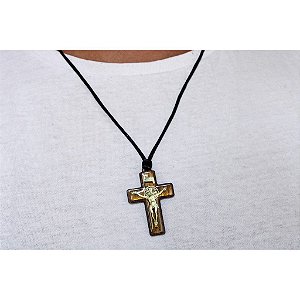 Cordão Pingente de Madeira