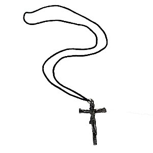 Colar Crucifixo Cruz de Metal