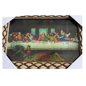 Quadro Religioso Santa Ceia 18cm