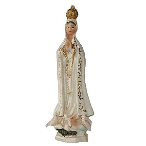 Imagem de Nossa Senhora de Fátima em Resina de 10cm