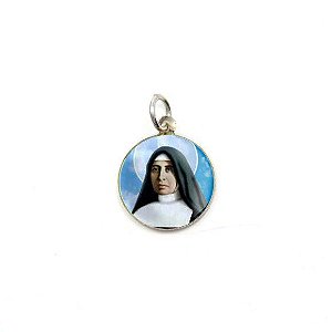 Medalha de Santa Paulina de  Alumínio Redonda
