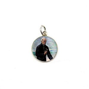 Medalha de Padre José de Anchieta de Alumínio Redonda