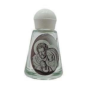 Porta Água Benta Sagrada Família Prata 8ml
